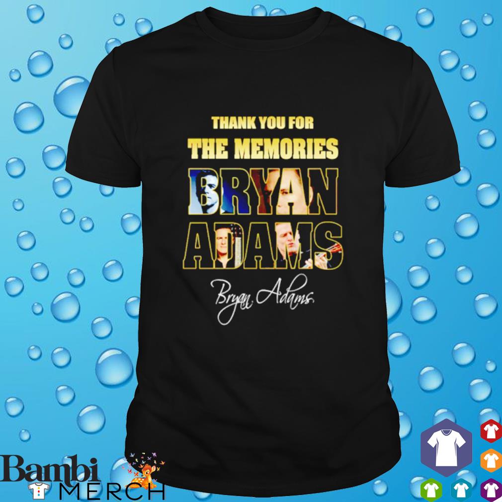 Awesome thank you for the memories Bryan Adams shirt