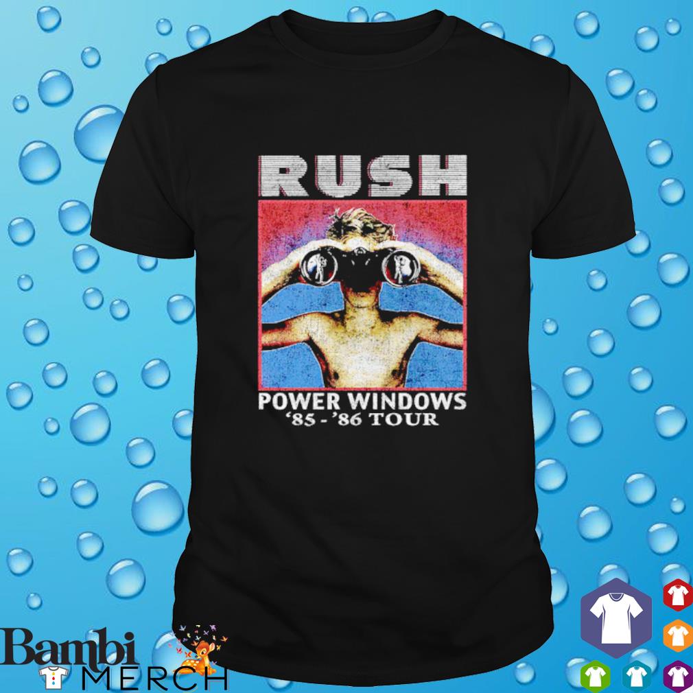 Best rush power windows 85 - 86 tour shirt