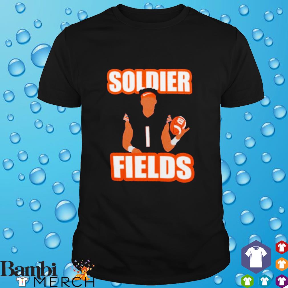 Nice justin Fields soldier fields cartoon shirt