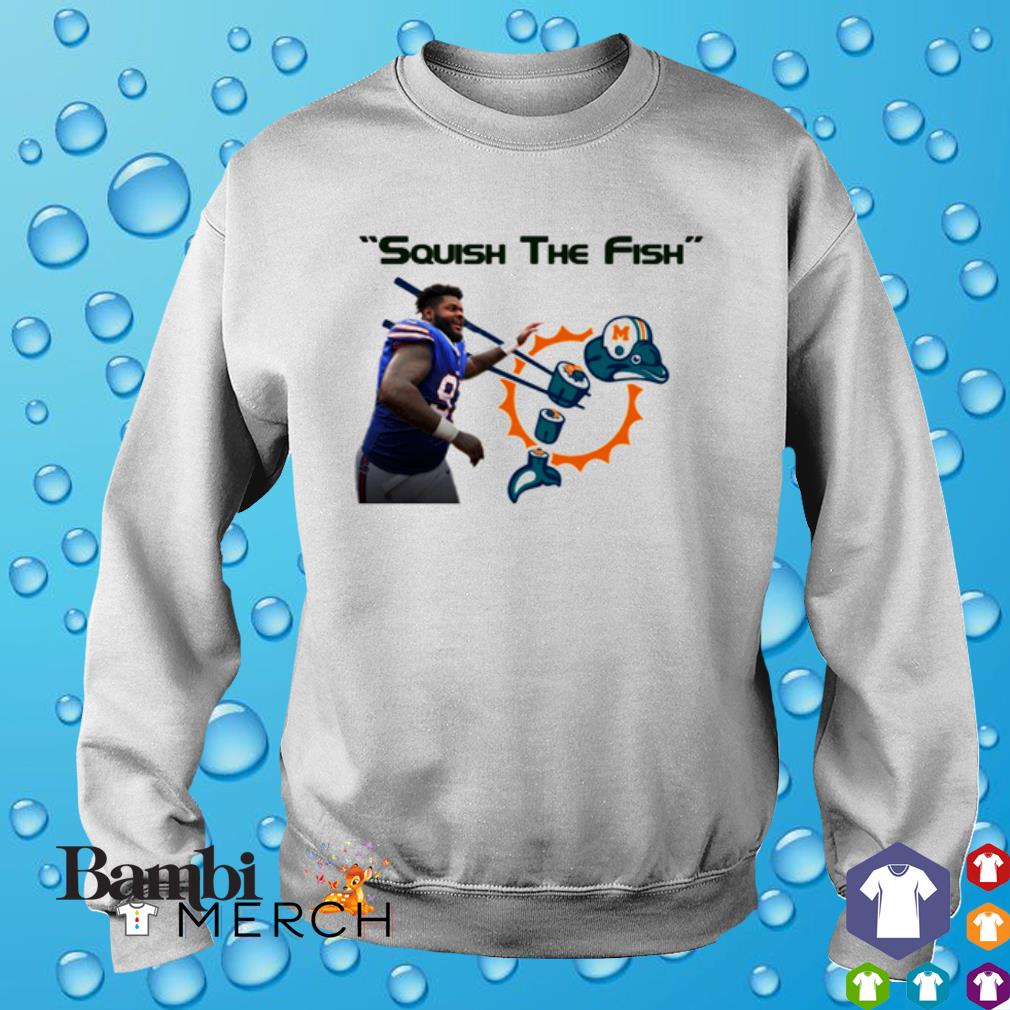 Top buffalo Bills squish the fish Miami Dolphins shirt, hoodie, sweater and  tank top