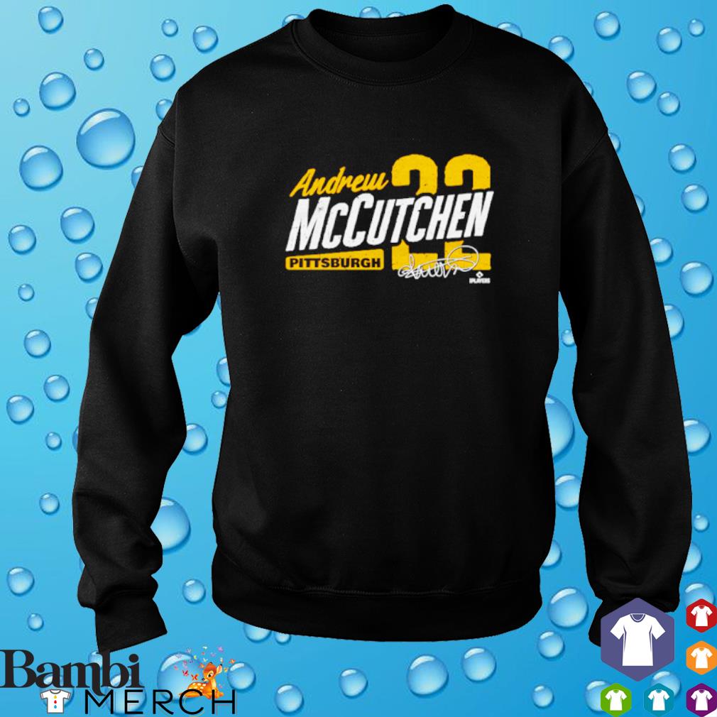 Best andrew McCutchen Pittsburgh Type Slant signature shirt