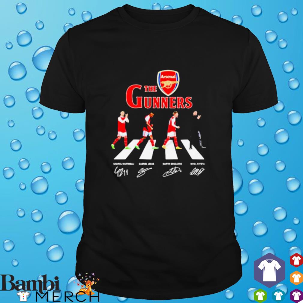 Funny arsenal The Gunners 2023 soccer signatures shirt
