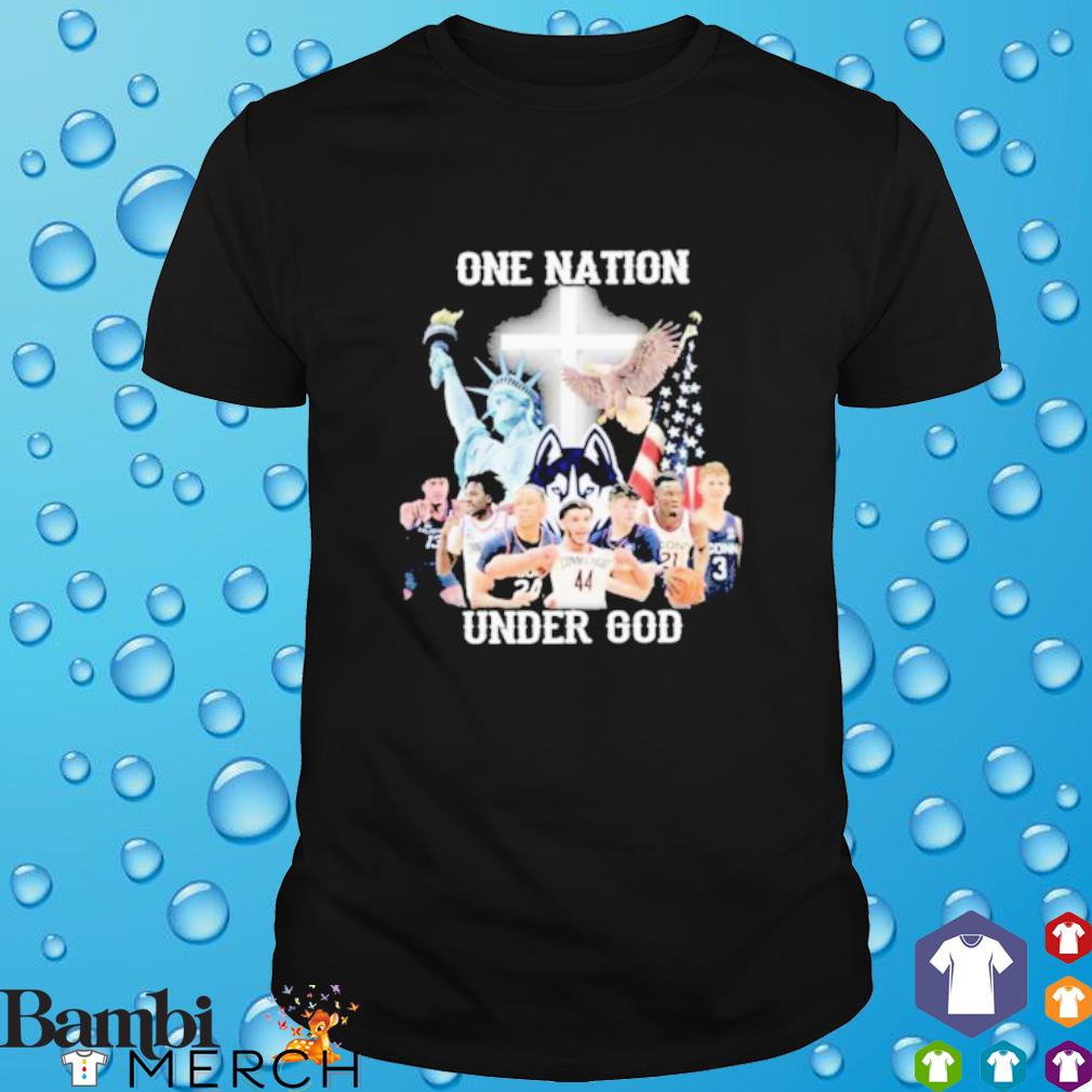 Official one nation Under god teams UCONN basketball shirt