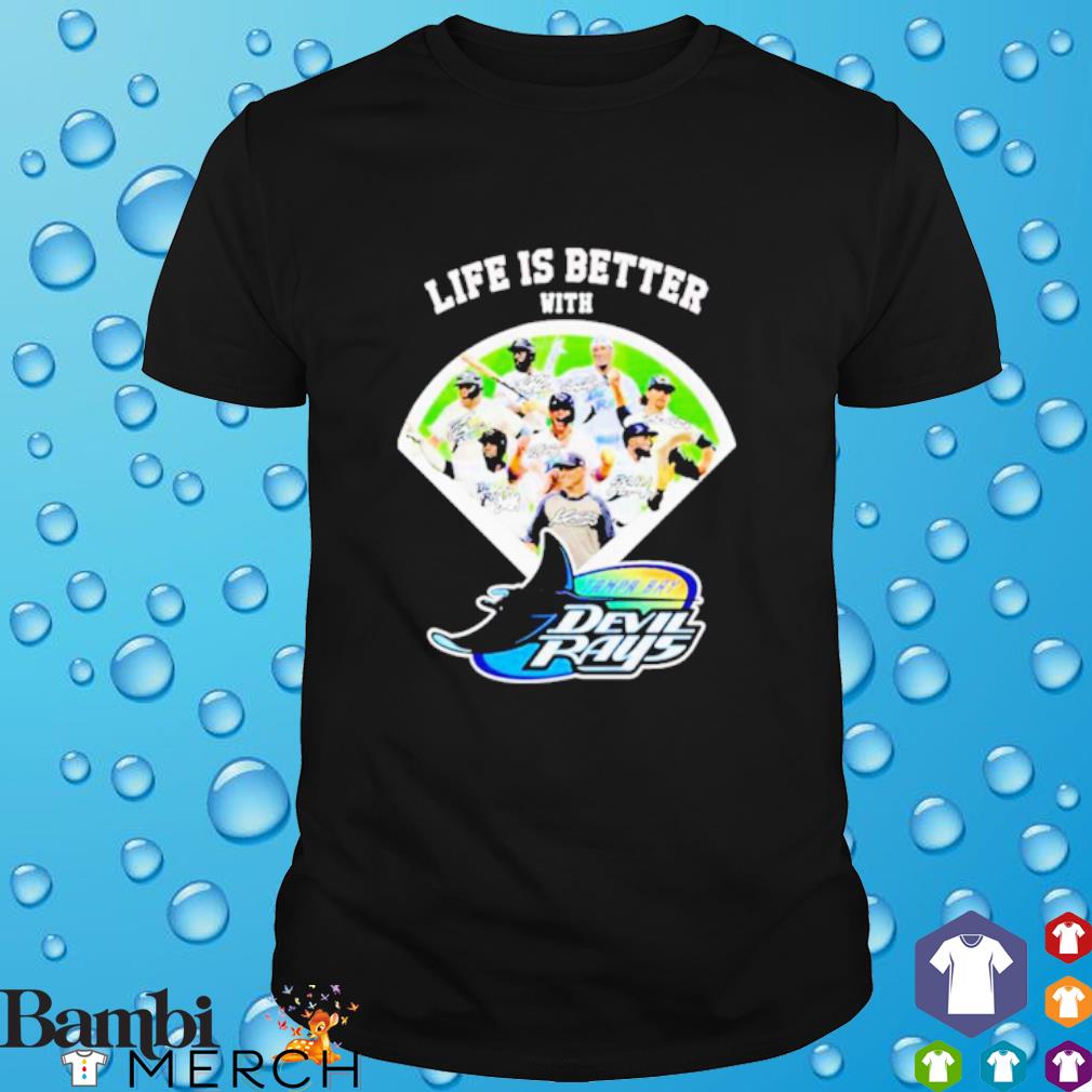 Premium life is better with Tampa Bay devilrays baseball signatures shirt