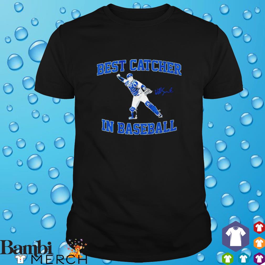 Top will Smith best Catcher in baseball signature LA MLBPA shirt