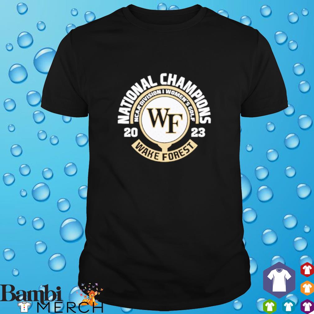 Official national Champions NCAA Division I women's golf shirt