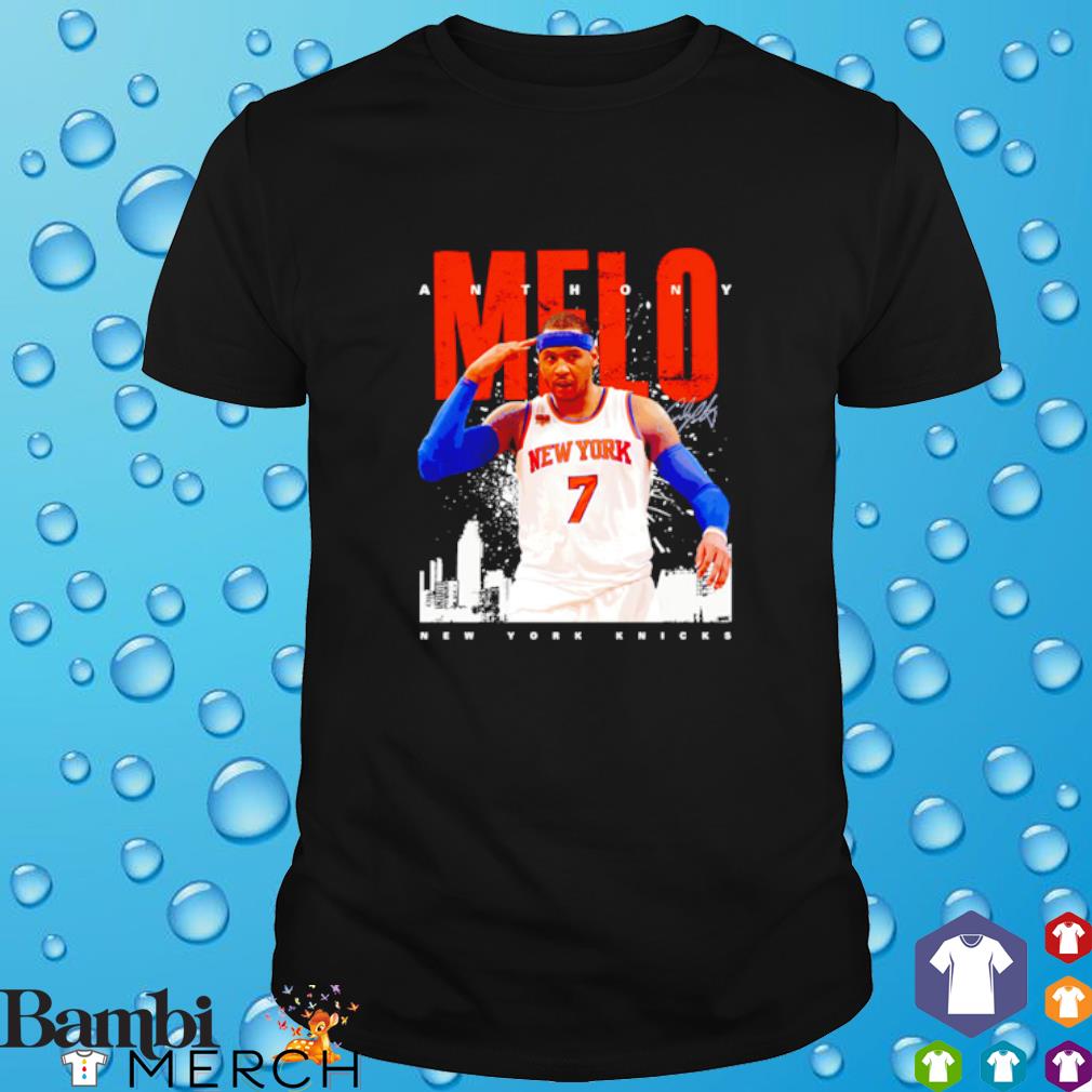 Top carmelo Anthony 7 New York Knicks signature shirt