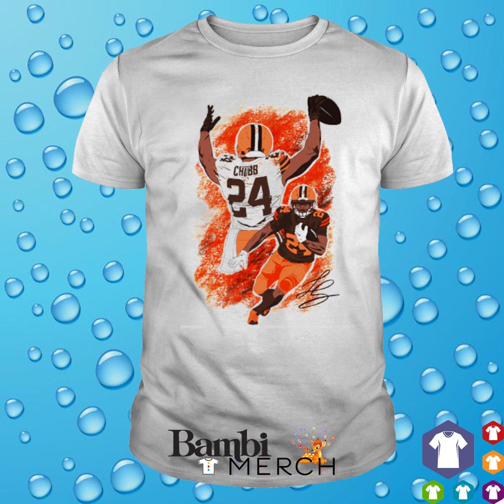 Nick Chubb Cleveland Browns signature poster shirt, hoodie