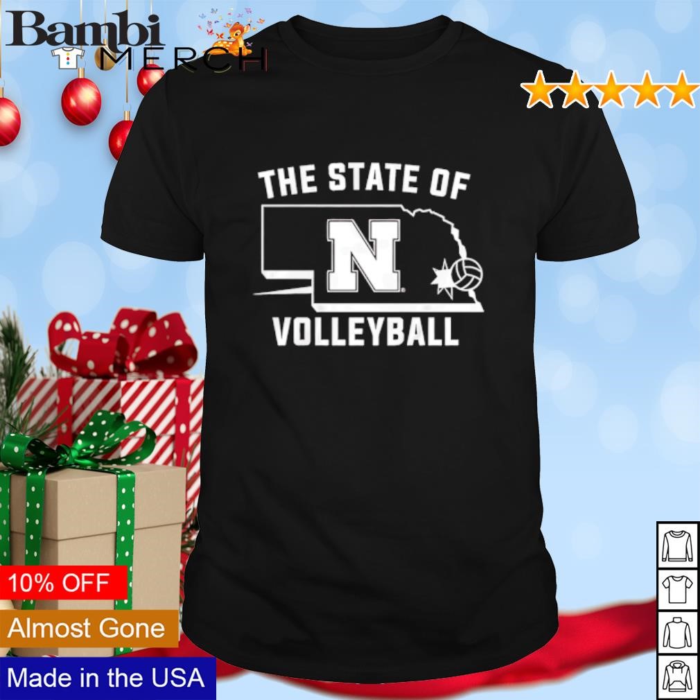 Official Nebraska The State of Volleyball UNL shirt