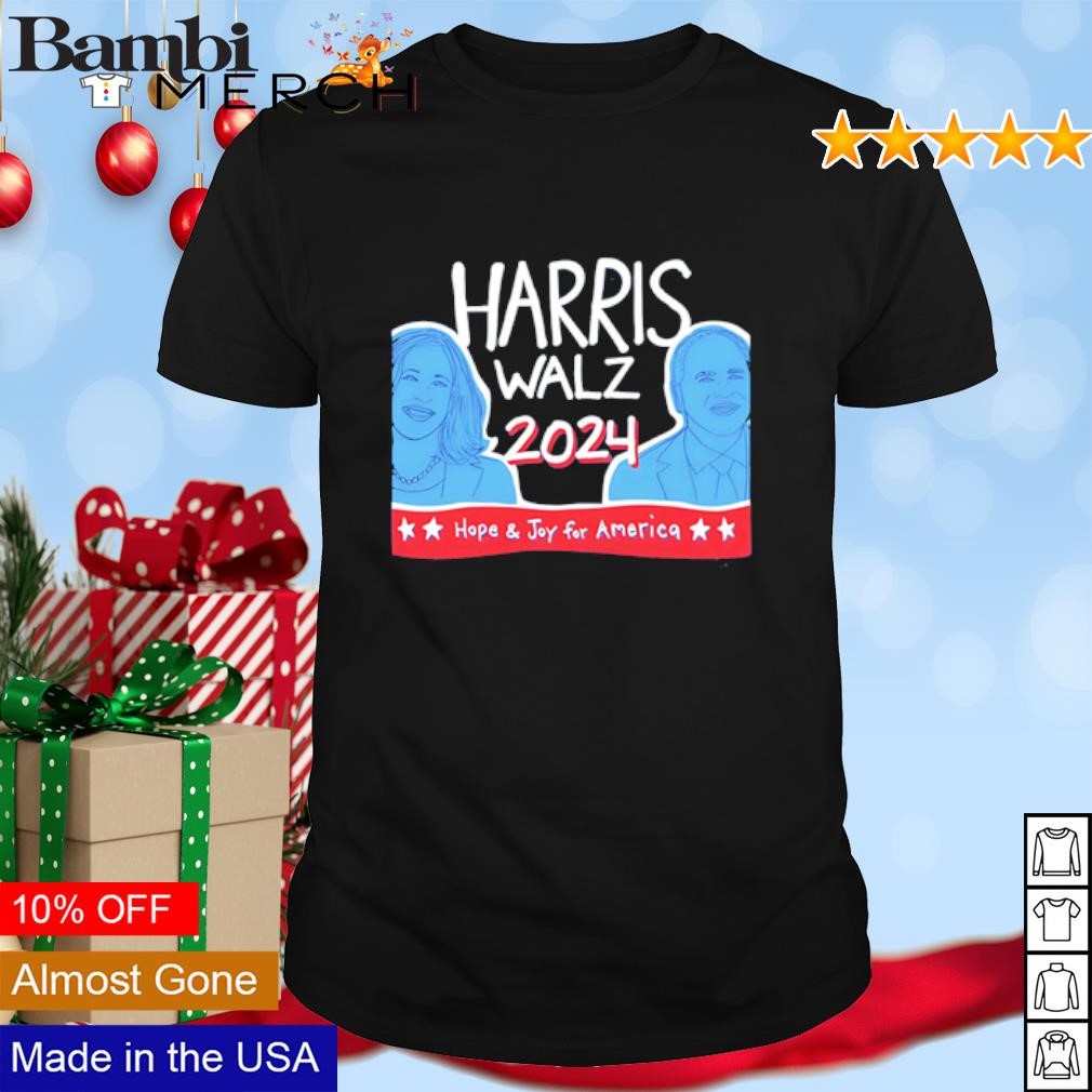 Original Harris Walz 2024 hope and joy for America shirt