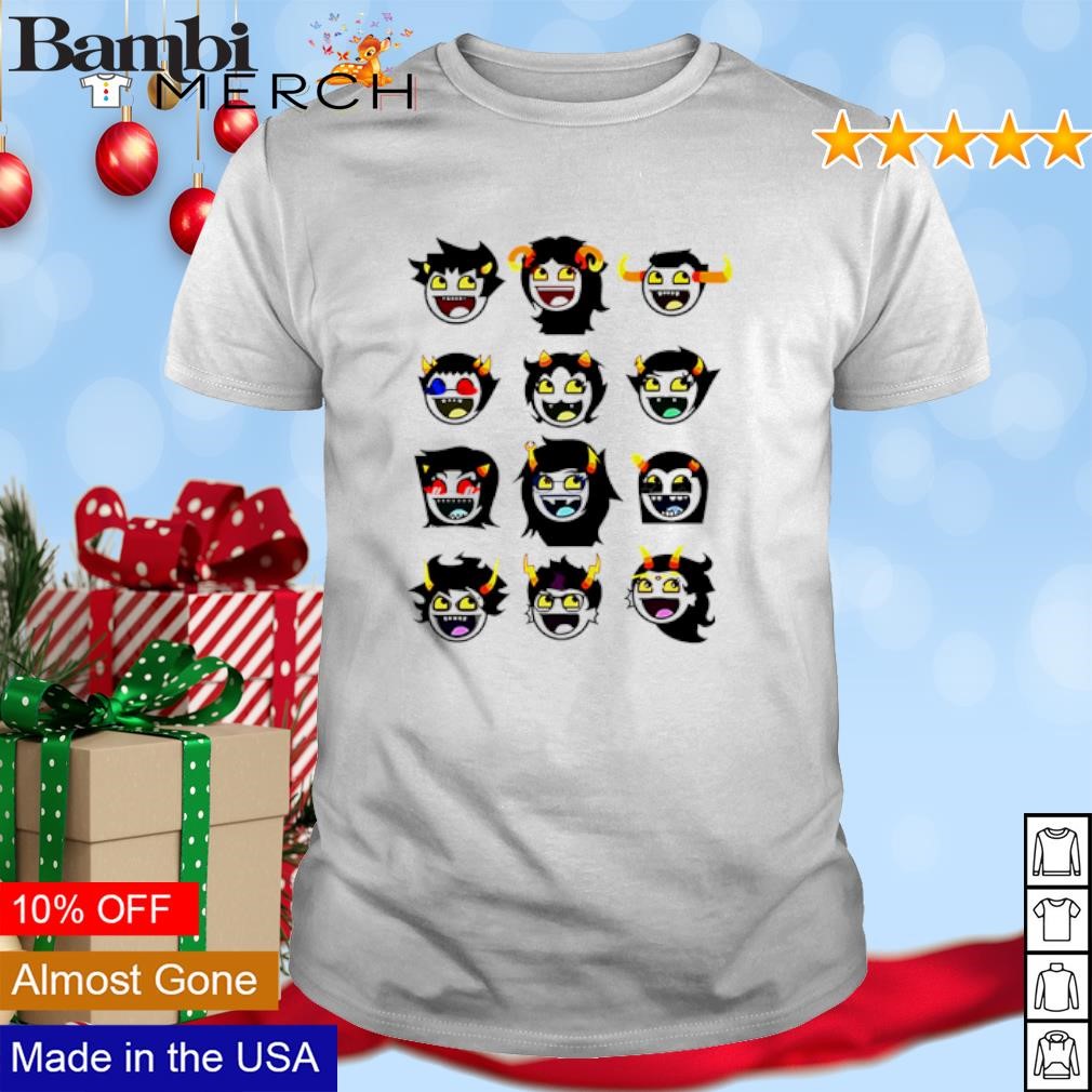 Best Homestuck Troll Awesome Smiley Icons shirt