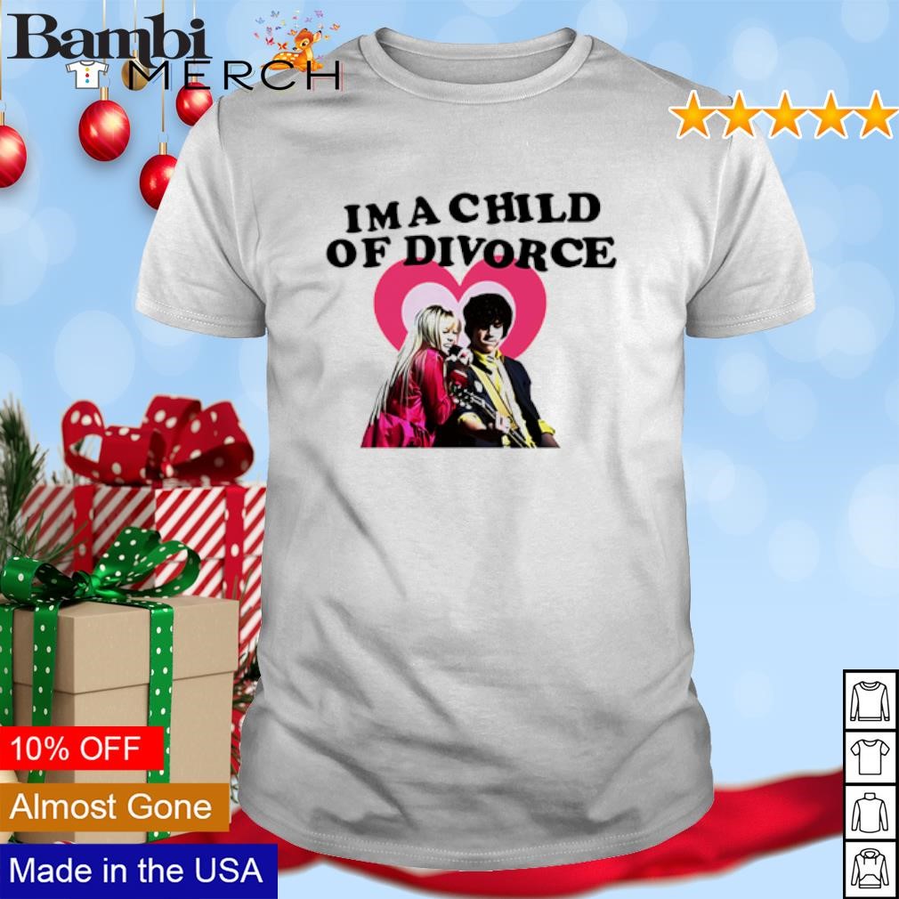 Top Nick Jonas and Miley I'm a child of divorce shirt