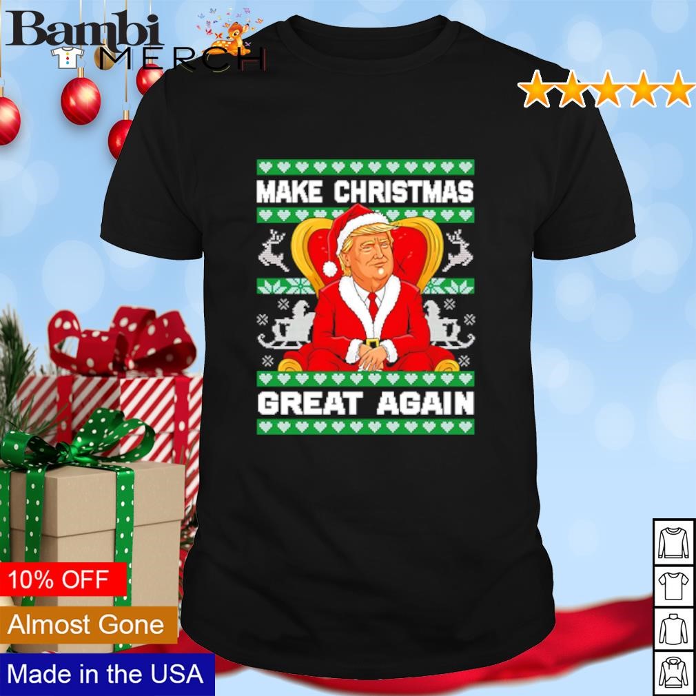 Top Make Christmas great again Trump King shirt